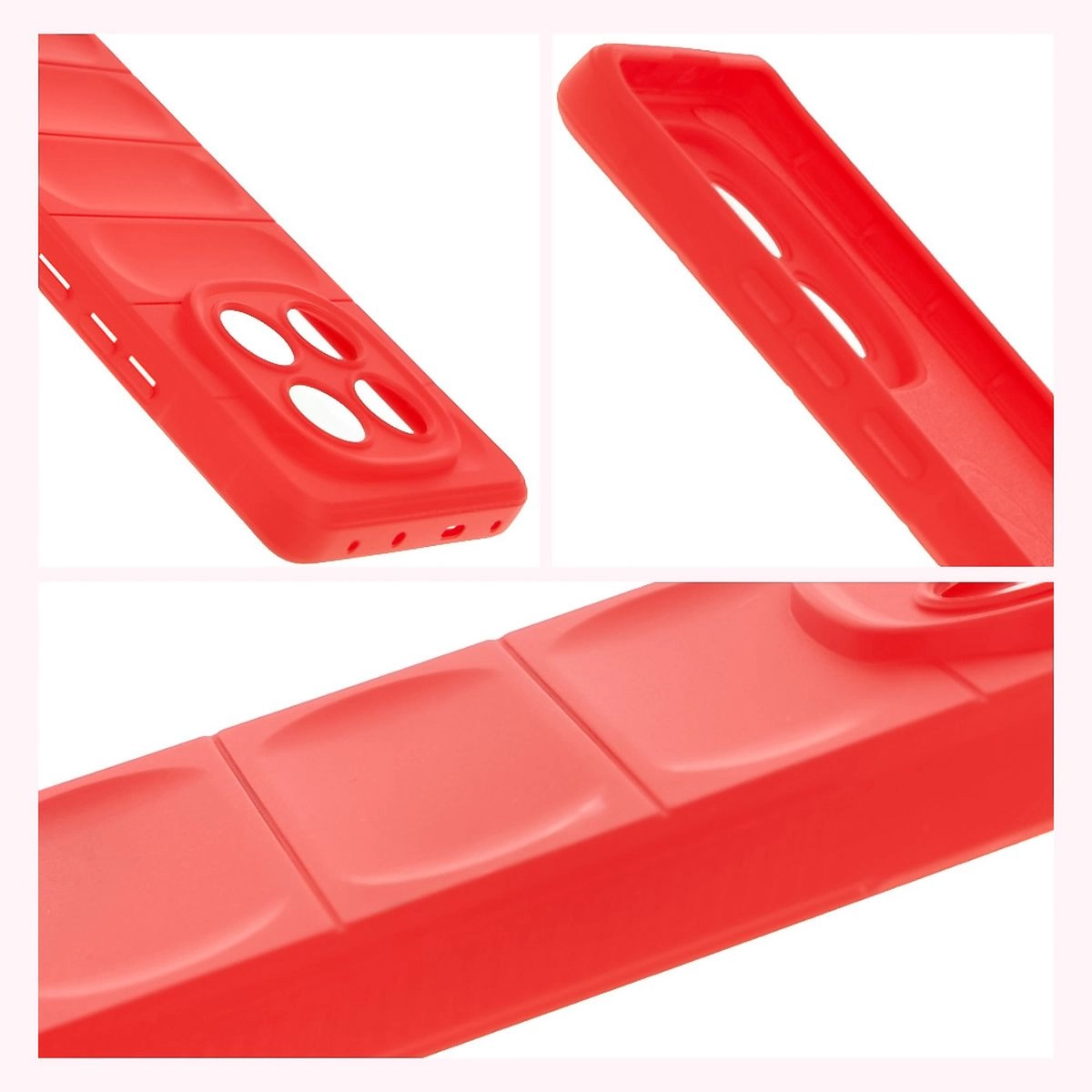 Etui Bizon Tur do Xiaomi Redmi Note 14 Pro 5G / Poco X7 Czerwony