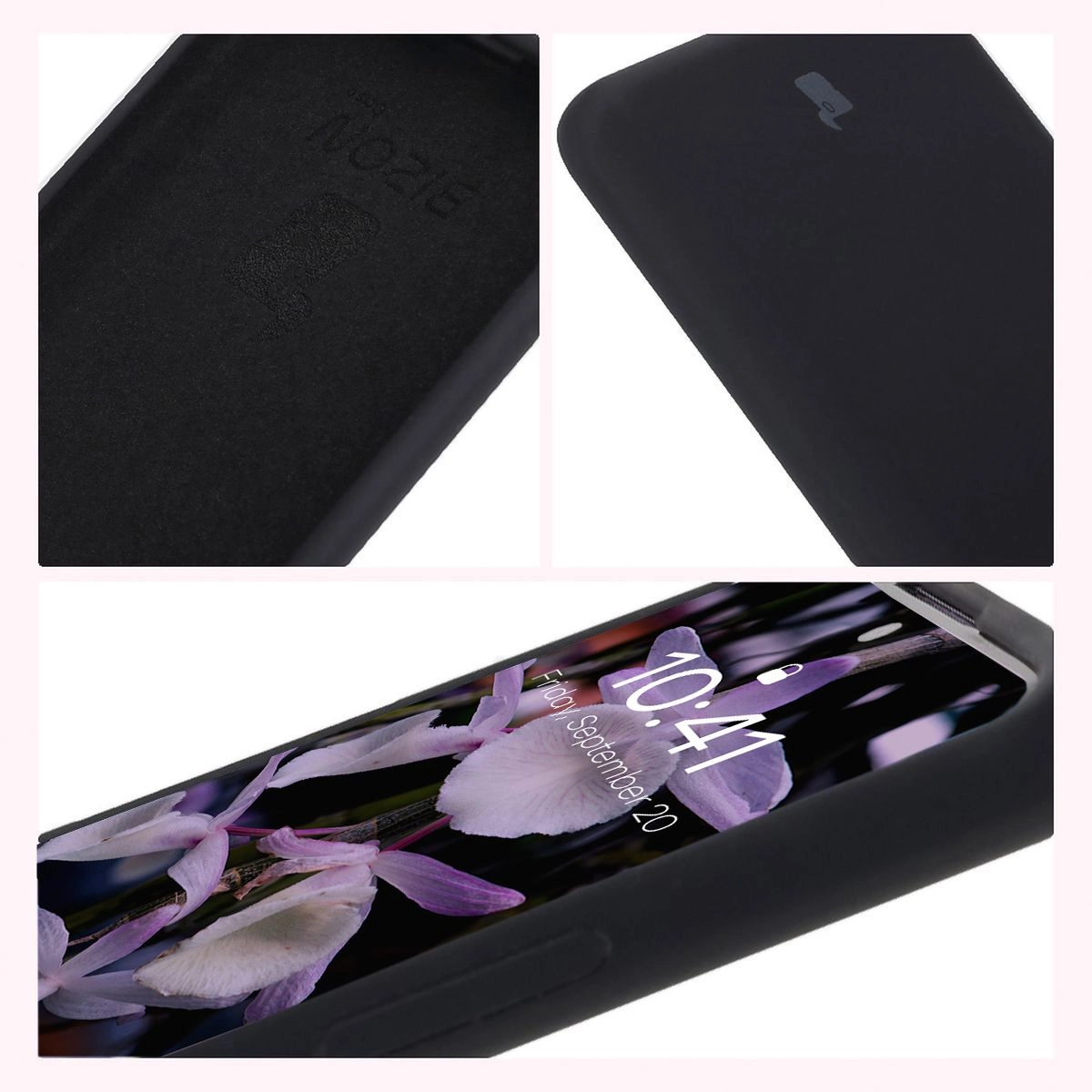 Etui Bizon Silikonowe Soft do Xiaomi Redmi Note 14 Pro 5G/Poco X7 Czarny