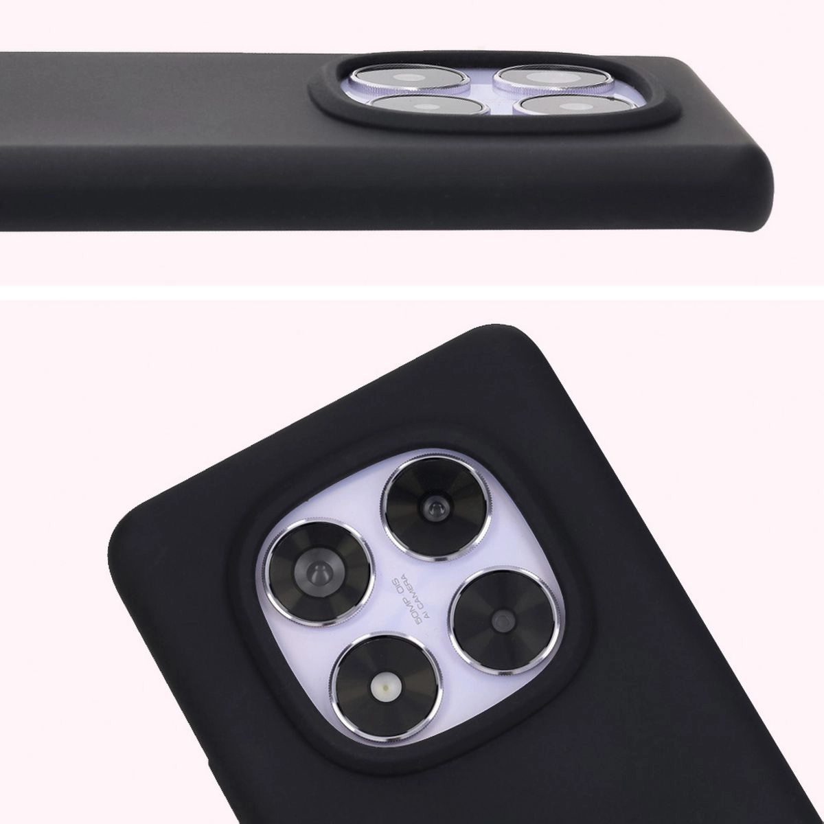 Etui Bizon Silikonowe Soft do Xiaomi Redmi Note 14 Pro 5G/Poco X7 Czarny