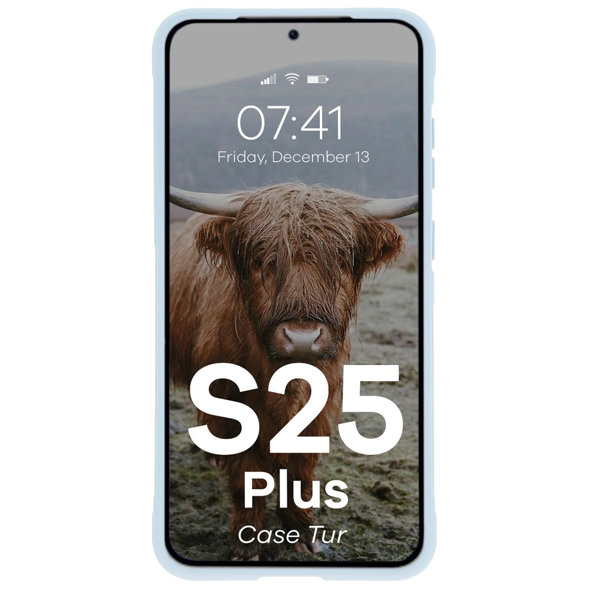 Etui Bizon Tur do Galaxy S25 Plus Jasnoniebieskie