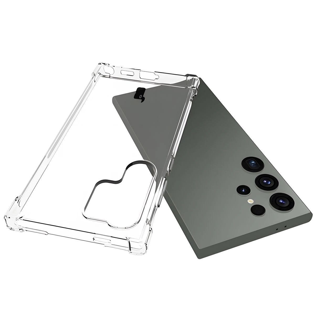 Etui Bizon Elastyczne Salpa do Galaxy S24 Ultra Przezroczysty