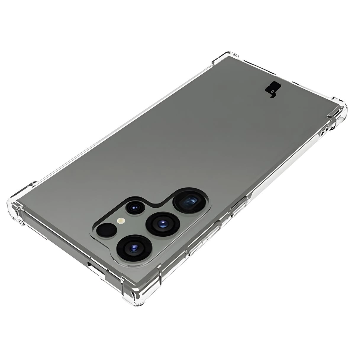 Etui Bizon Elastyczne Salpa do Galaxy S24 Ultra Przezroczysty