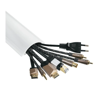 Prowadnica na kable Hama 220984 Samoprzylepna PVC Biała