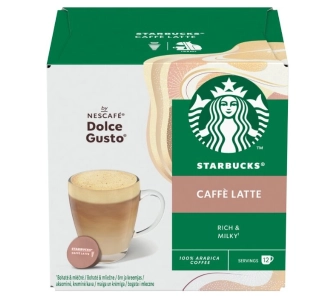 Kapsułki Starbucks Nescafe Dolce Gusto Caffe Latte 12szt.
