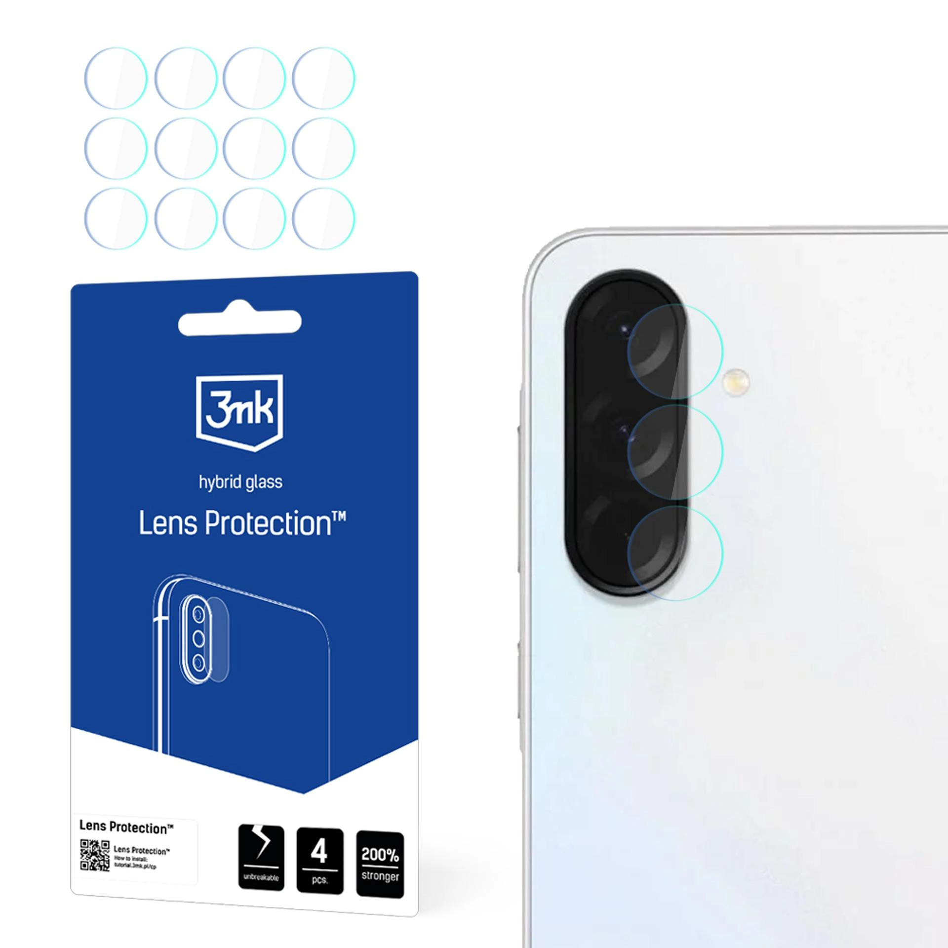 Szkło hybrydowe 3mk Lens Protection do Galaxy A36 5G