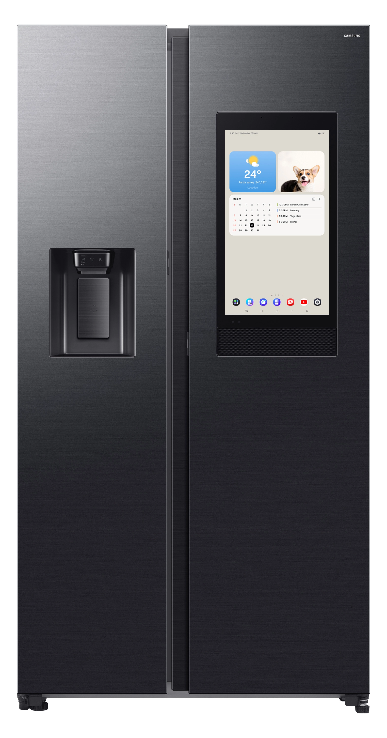 Lodówka Samsung RS90F66BEFEO Pełny No Frost 178,4cm Kostkarka Komora świeżości Zdalne sterowanie Grafitowa stal