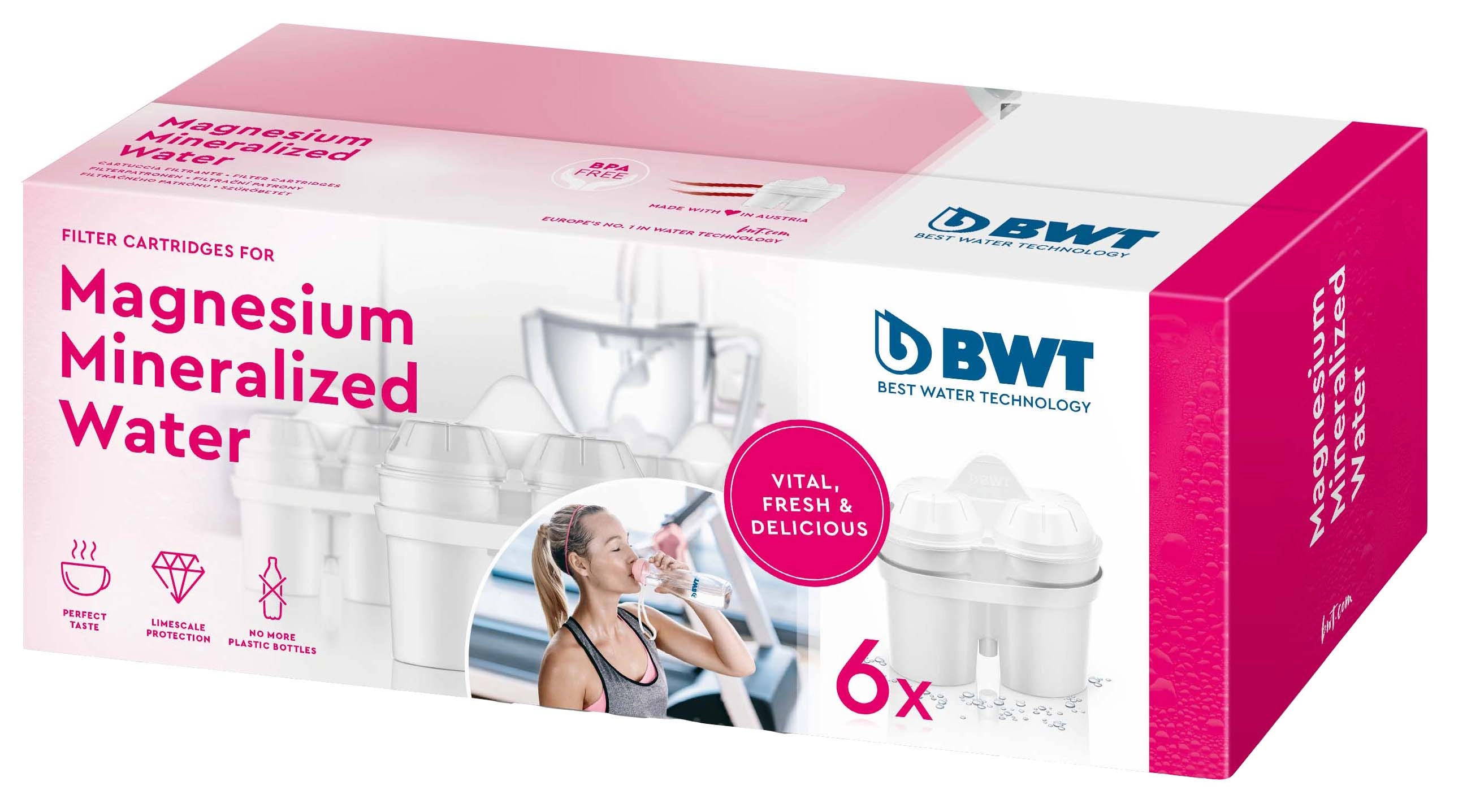 Wkład filtrujący BWT Mineralizowana Magnezem miękka woda 6szt.