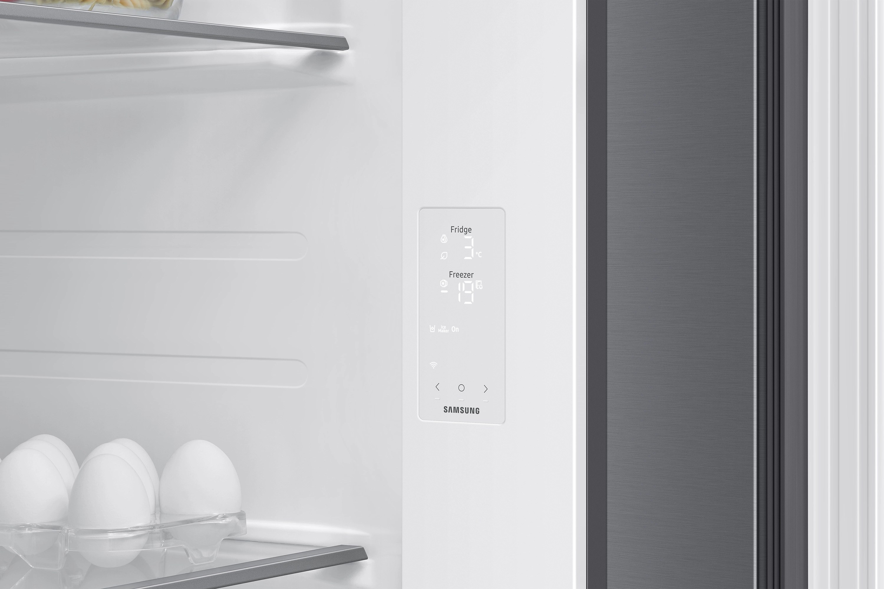 Lodówka Samsung SBS RS70F64KDTEO Pełny No Frost 178,4cm Kostkarka Komora świeżości Zdalne sterowanie Stal szczotkowana