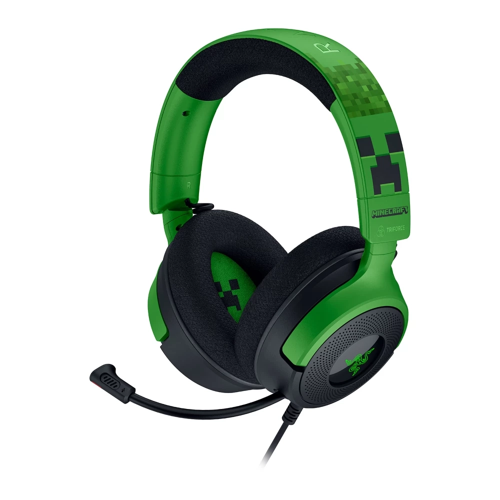 Słuchawki przewodowe z mikrofonem Razer Kraken V4 X Nauszne Minecraft Edition