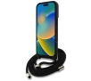 Etui Guess 4G Big Logo Cord Stap Crossbody do iPhone 16 Brązowy