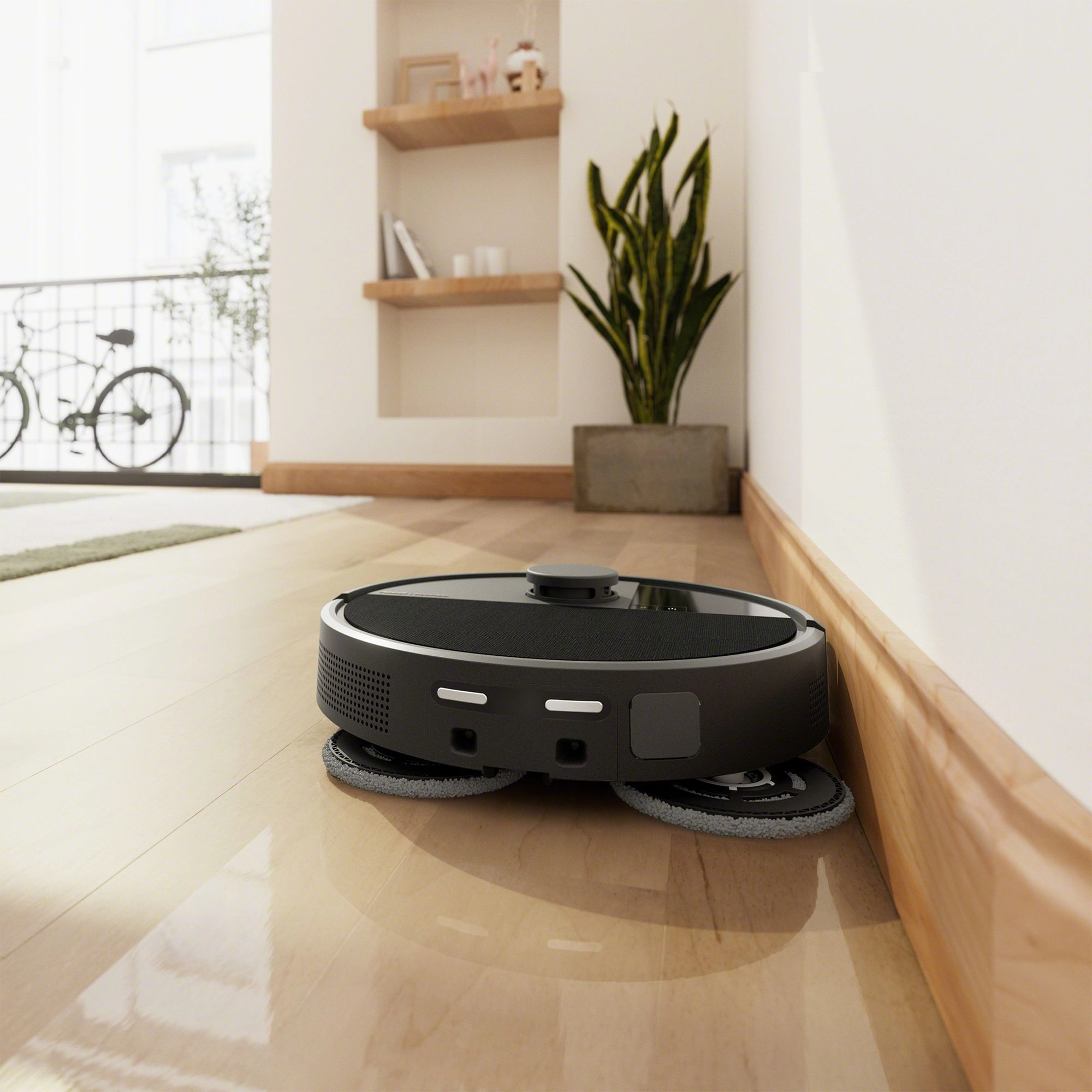 Robot sprzątający iRobot Roomba Plus 505 Combo Funkcja mopowania Stacja oczyszczająca Tworzenie mapy pomieszczenia 68dB Czarny