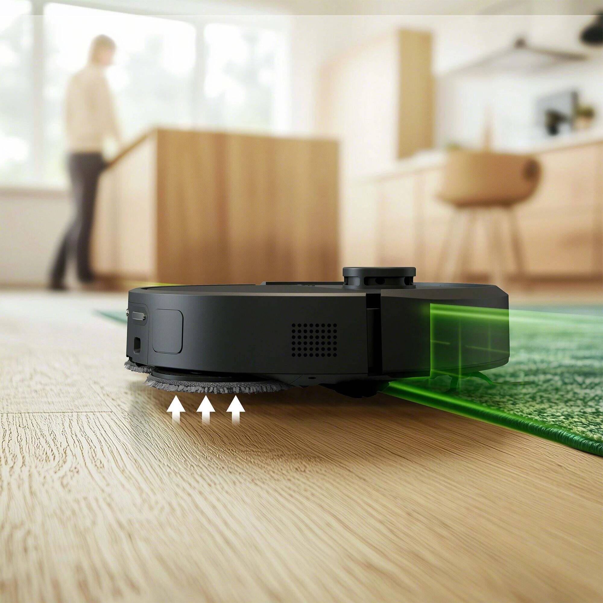 Robot sprzątający iRobot Roomba Plus 405 Combo Funkcja mopowania Stacja oczyszczająca Tworzenie mapy pomieszczenia 68dB Czarny