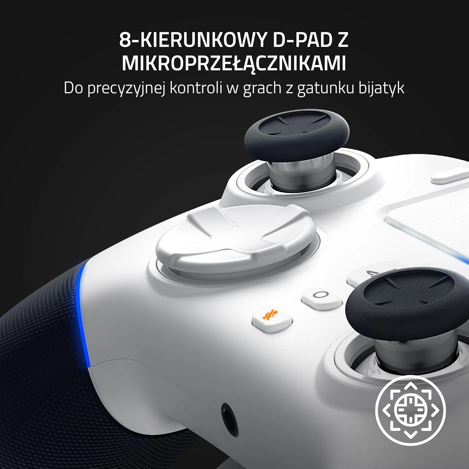 Pad Razer Wolverine V2 Pro do PS5, PC Bezprzewodowy Biały