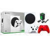 Konsola Xbox Series S 1TB + Dodatkowy Pad Czerwony + Ładowarka Nacon XSX Battery Box