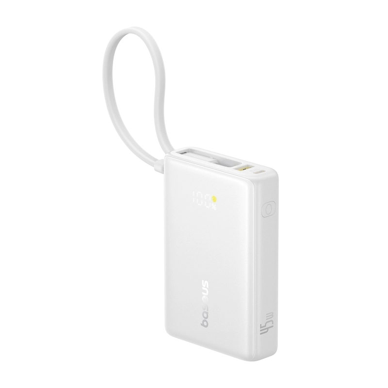Powerbank Baseus PicoGo Digital Display 10000mAh 45W Biały