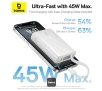 Powerbank Baseus PicoGo Digital Display 10000mAh 45W Biały