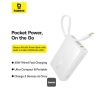 Powerbank Baseus PicoGo Digital Display 10000mAh 45W Biały
