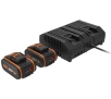 Zestaw Worx PowerShare WA3611 20V 6.0Ah + 2 akumulatory 4.0 Ah