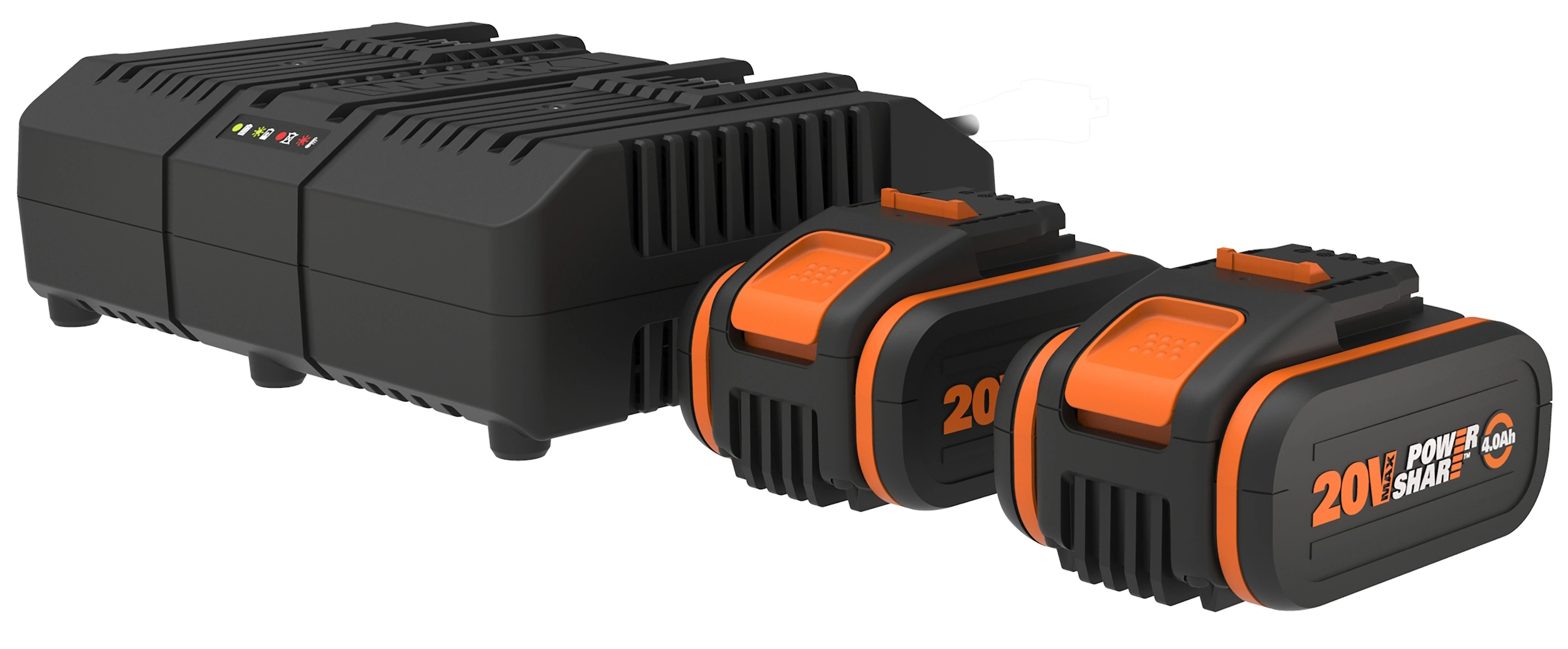 Zestaw Worx PowerShare WA3611 20V 6.0Ah + 2 akumulatory 4.0 Ah