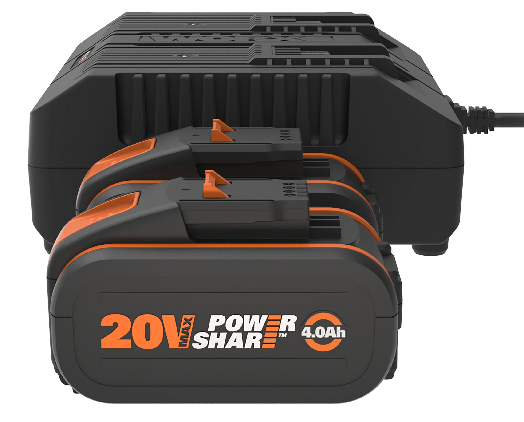 Zestaw Worx PowerShare WA3611 20V 6.0Ah + 2 akumulatory 4.0 Ah