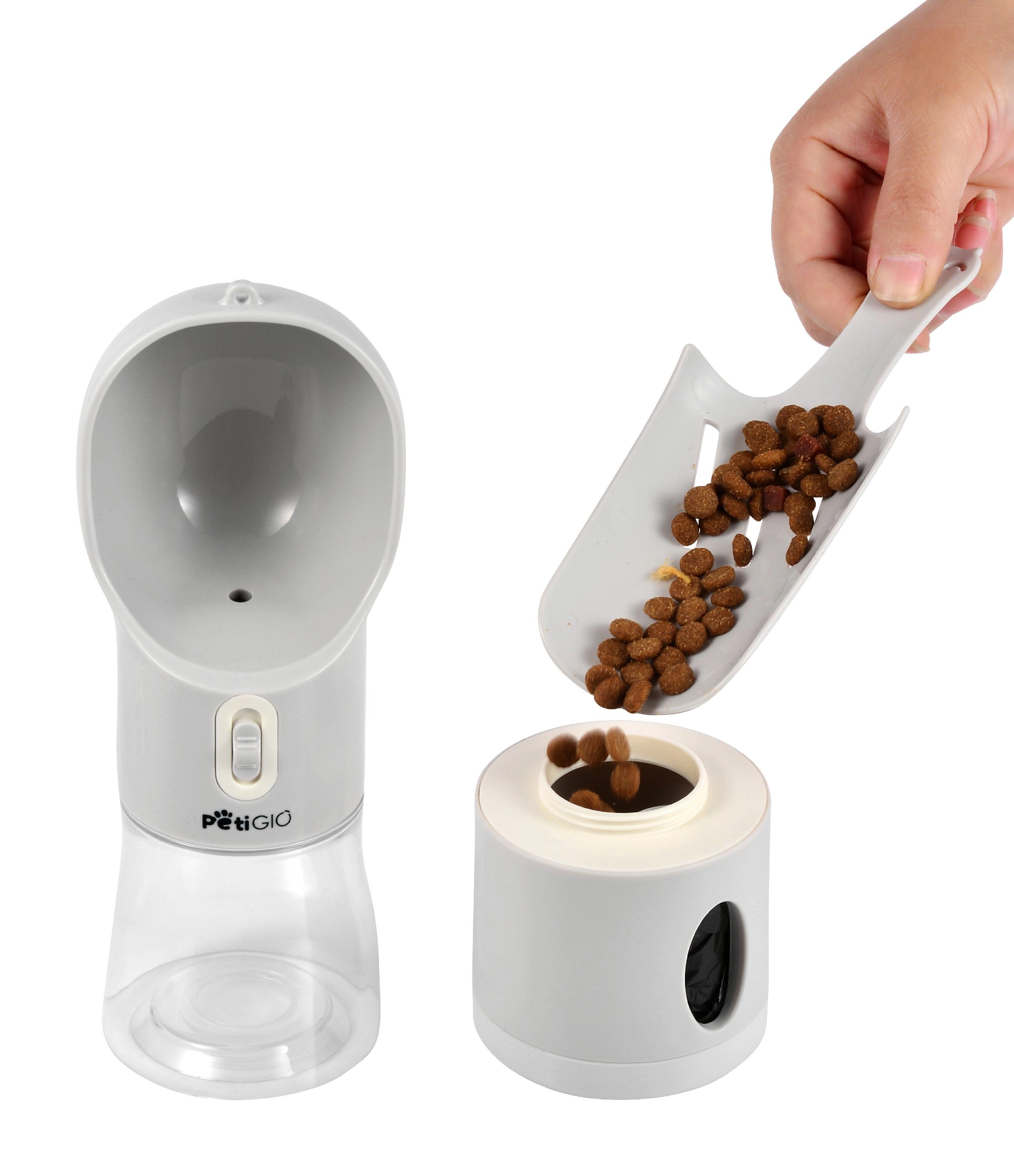 Butelka podróżna PetiGIO na wodę PETI-TO-GO 4W1