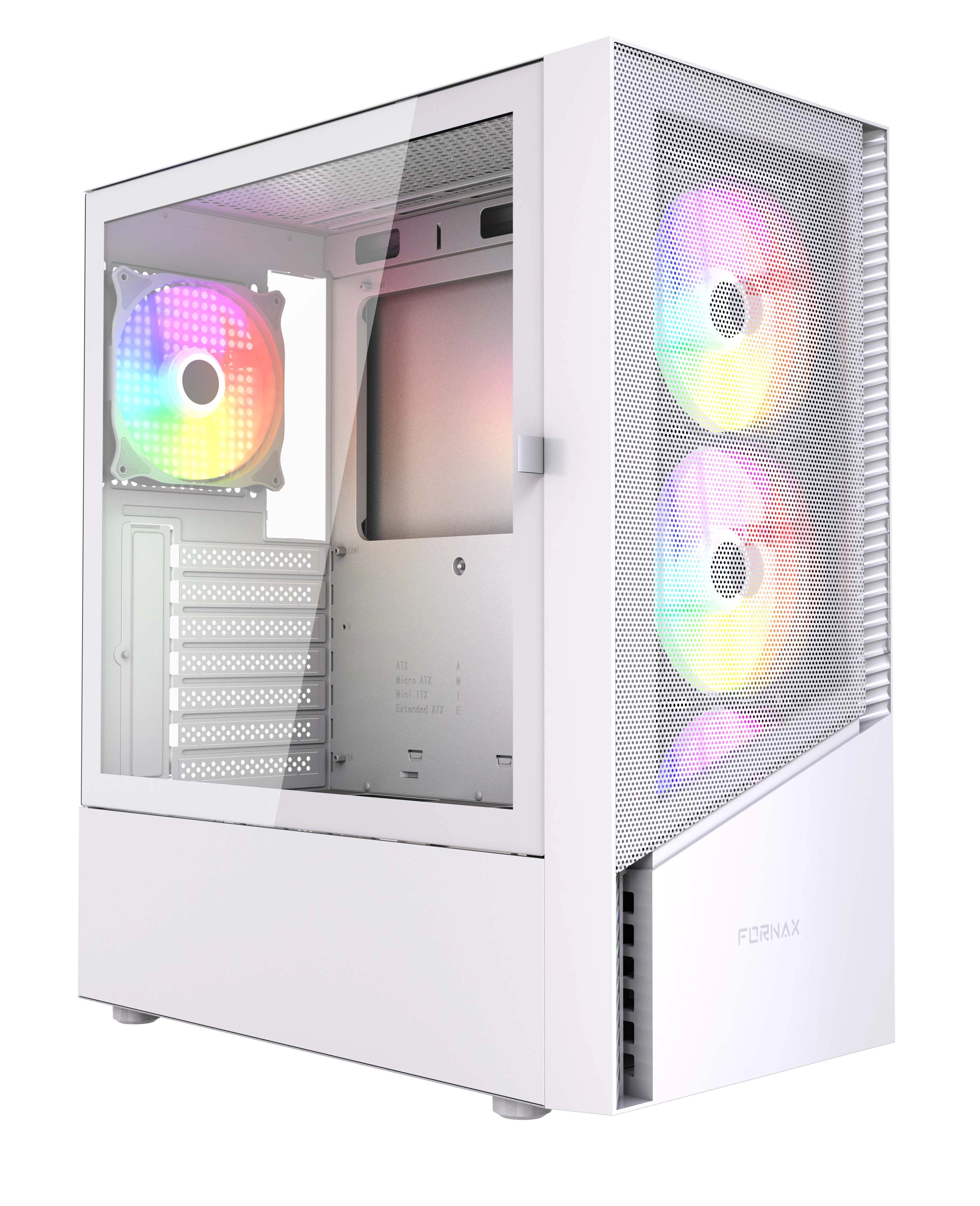 Obudowa Gembird Fornax 4300 ARGB Biały