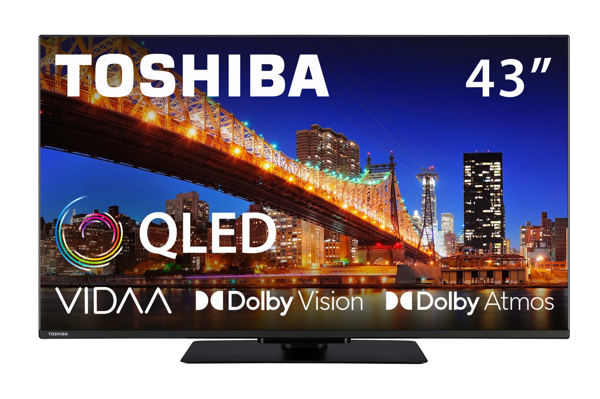 Telewizor Toshiba 43QV3F63DG 43" QLED 4K Smart TV VIDAA Dolby Vision Dolby Atmos HDMI 2.1 DVB-T2