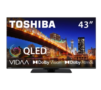 Telewizor Toshiba 43QV3F63DG 43" QLED 4K Smart TV VIDAA Dolby Vision Dolby Atmos HDMI 2.1 DVB-T2