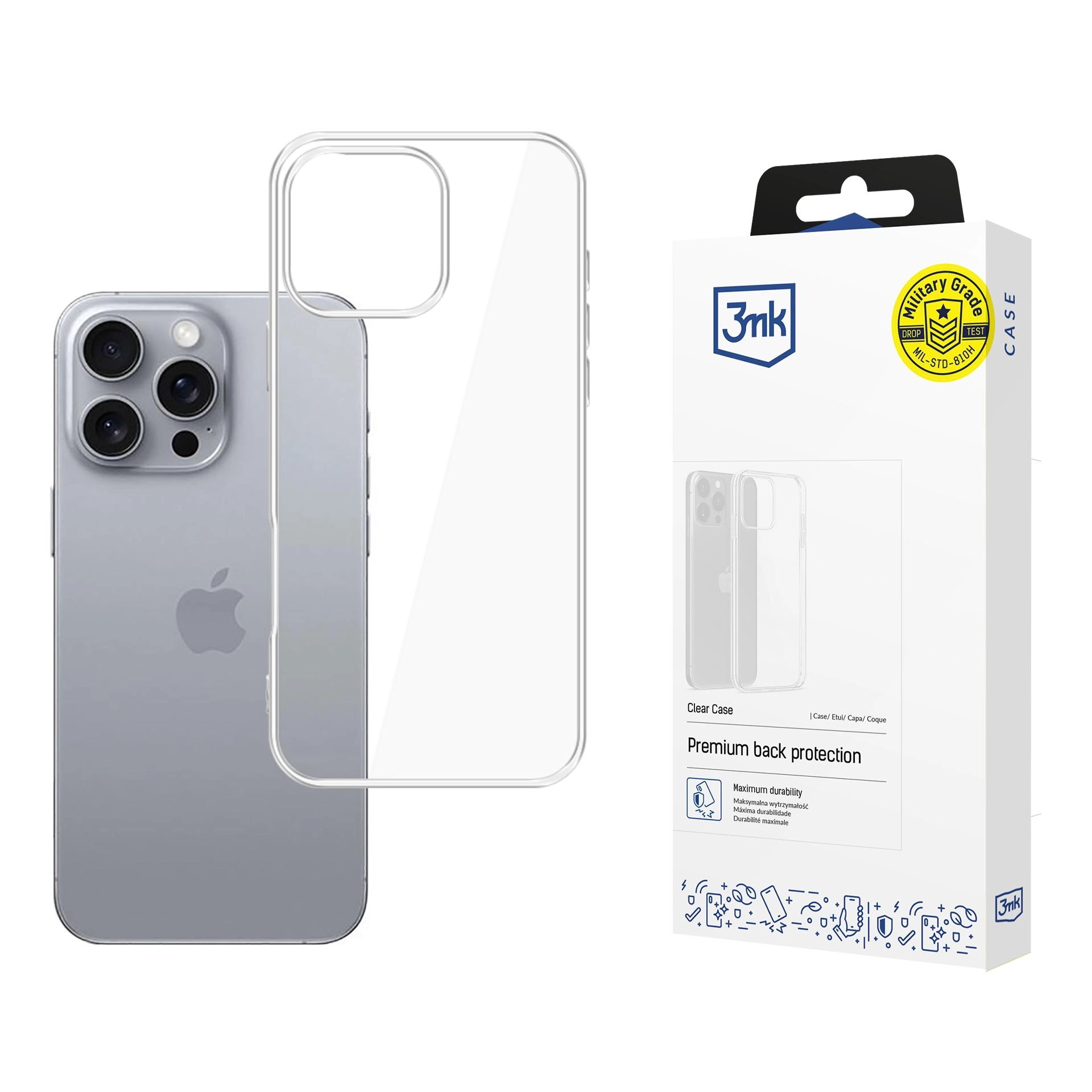 Etui 3mk Clear Case do iPhone 16 Pro Max Przezroczysty