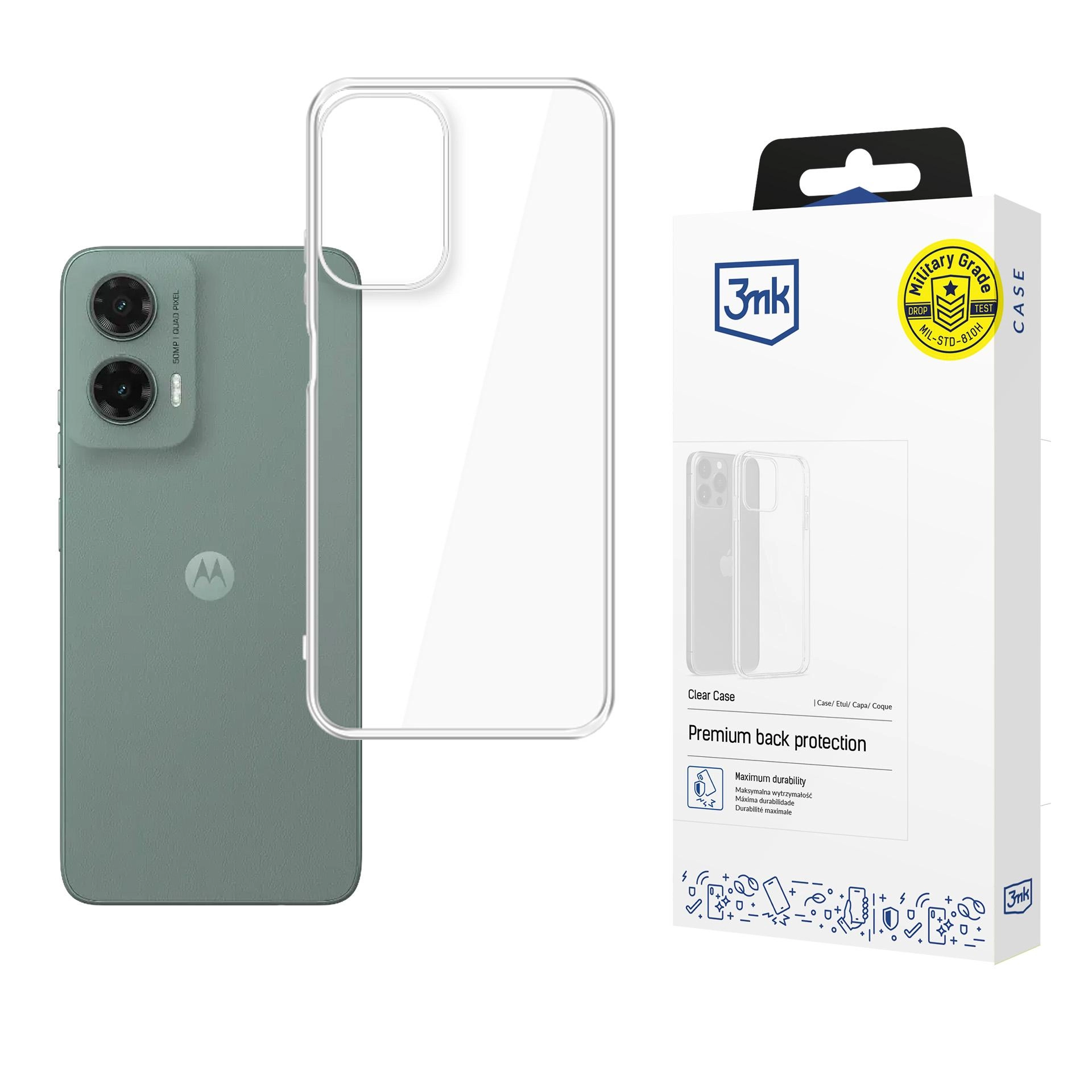 Etui 3mk Clear Case do Motorola Moto G35 5G Przezroczysty