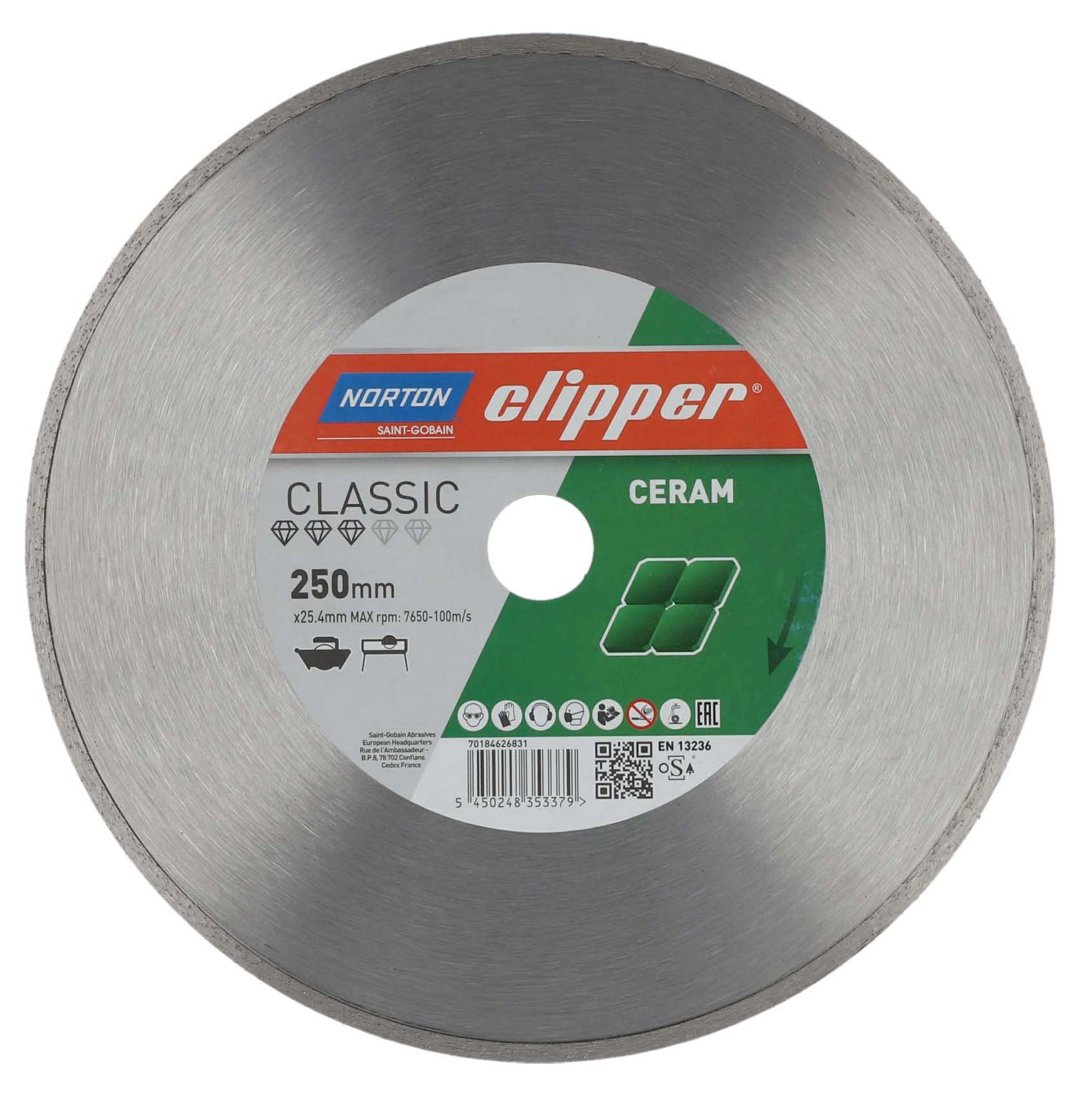 Tarcza diamentowa Norton Clipper Classic Ceram 250mm