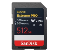 SANDISK Extreme PRO SDXC 512GB 300MB/S V90