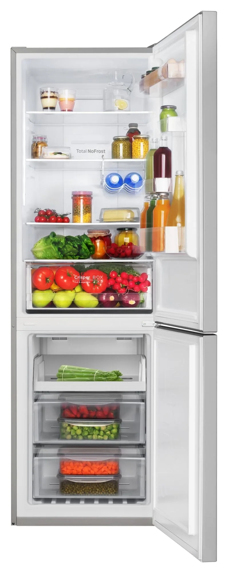 Lodówka Amica FK3606E.2DFX (E) Pełny No Frost 185,5cm Szuflada z kontrolą wilgotności Inox