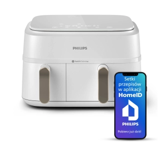 Air fryer Philips Ovi Dual Basket NA353/10 2750W 9l Aplikacja mobilna