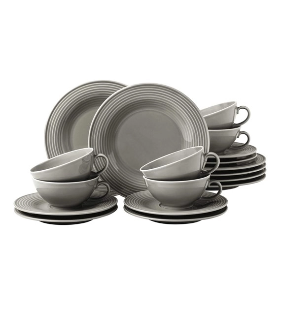 Zestaw do herbaty Seltmann Beat 18 elementów Szary