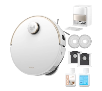 Robot sprzątający Mova V50 Ultra Funkcja mopowania Stacja oczyszczająca Tworzenie mapy pomieszczenia Biały AI