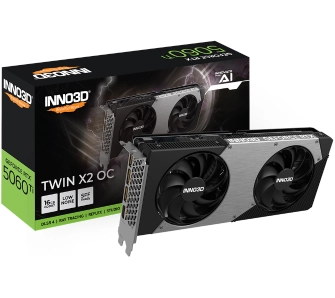 Karta graficzna Inno3D GeForce RTX 5060 Ti Twin X2 OC 16GB GDDR7 128bit DLSS 4