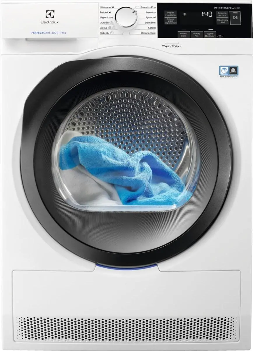 Zestaw Electrolux pralka 700 SteamCare EW7F348ASP 8kg 1400obr/min + suszarka 800 DelicateCare EW8HEU359SP 9kg