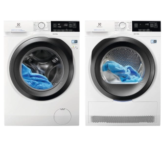 Zestaw Electrolux pralka 700 SteamCare EW7F348ASP 8kg 1400obr/min + suszarka 800 DelicateCare EW8HEU359SP 9kg
