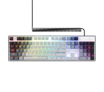 Klawiatura mechaniczna Lorgar Azar 514 RGB Biało-czarny