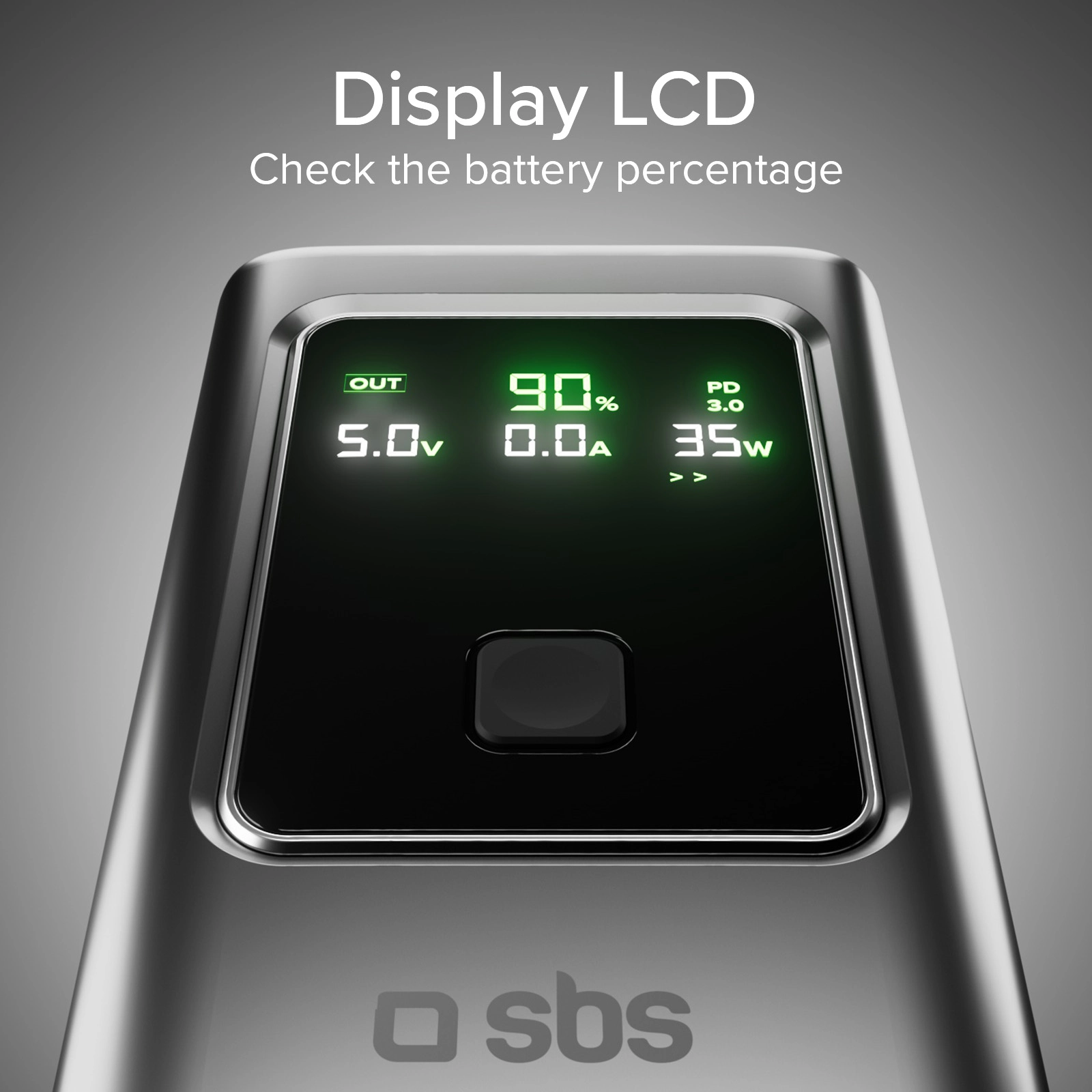 Powerbank SBS TTBB10000LCDPD35 LCD Power Bank 10000mAh PD 35W