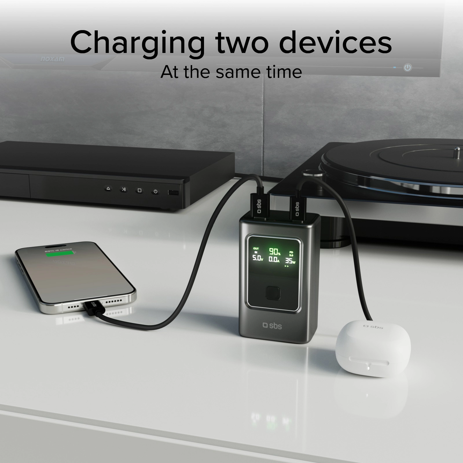 Powerbank SBS TTBB10000LCDPD35 LCD Power Bank 10000mAh PD 35W