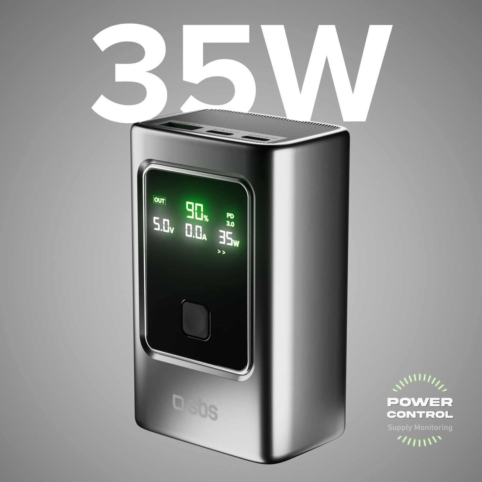 Powerbank SBS TTBB10000LCDPD35 LCD Power Bank 10000mAh PD 35W