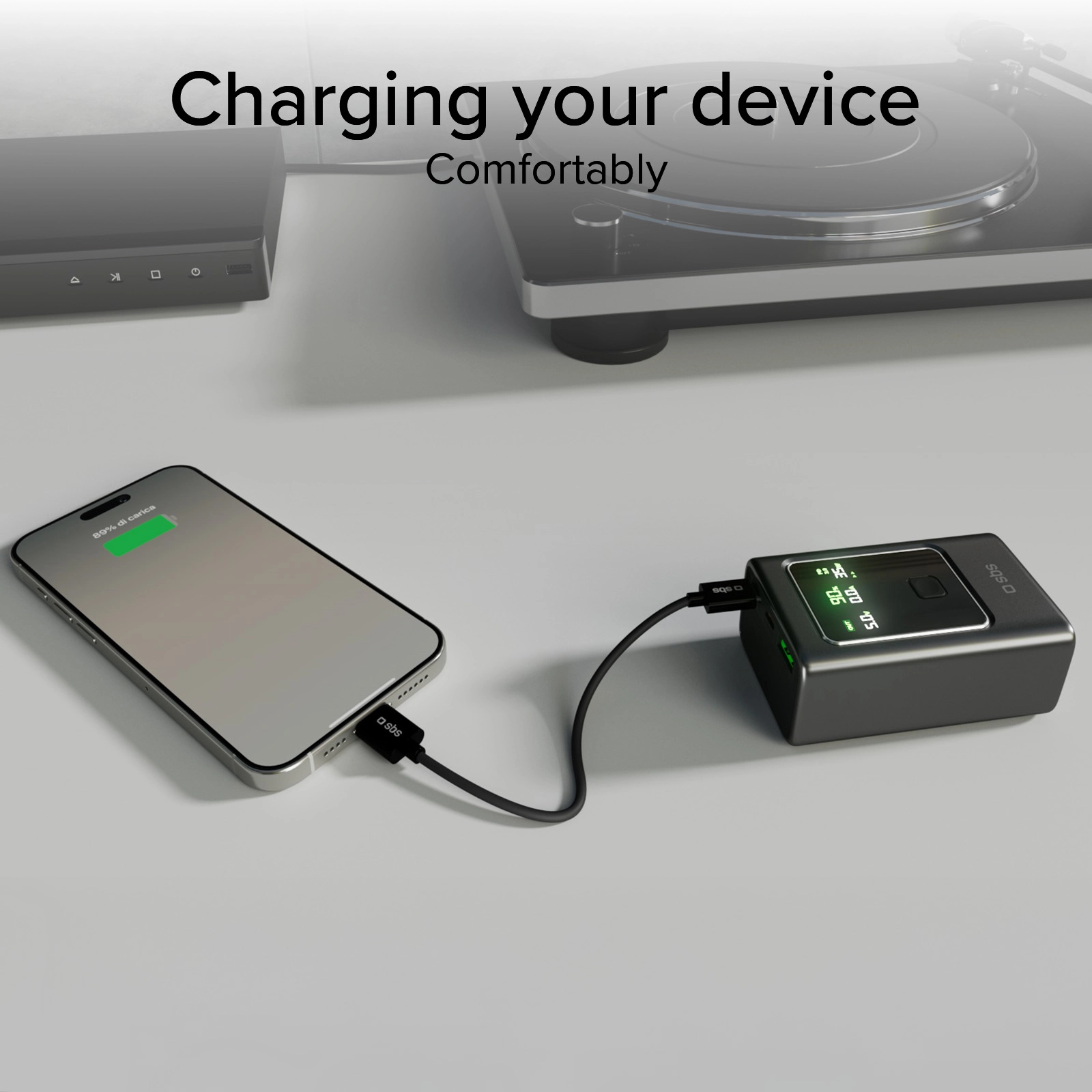 Powerbank SBS TTBB10000LCDPD35 LCD Power Bank 10000mAh PD 35W