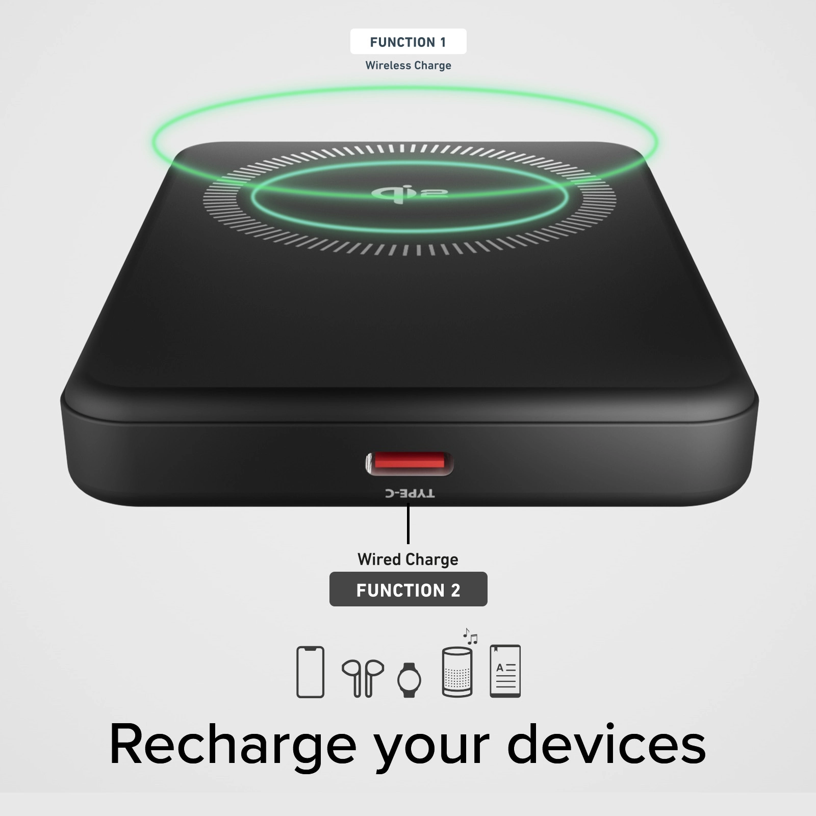Powerbank SBS TEBB5000QI2 Mag Power Bank Qi2 5000mAh USB-C PD 20W