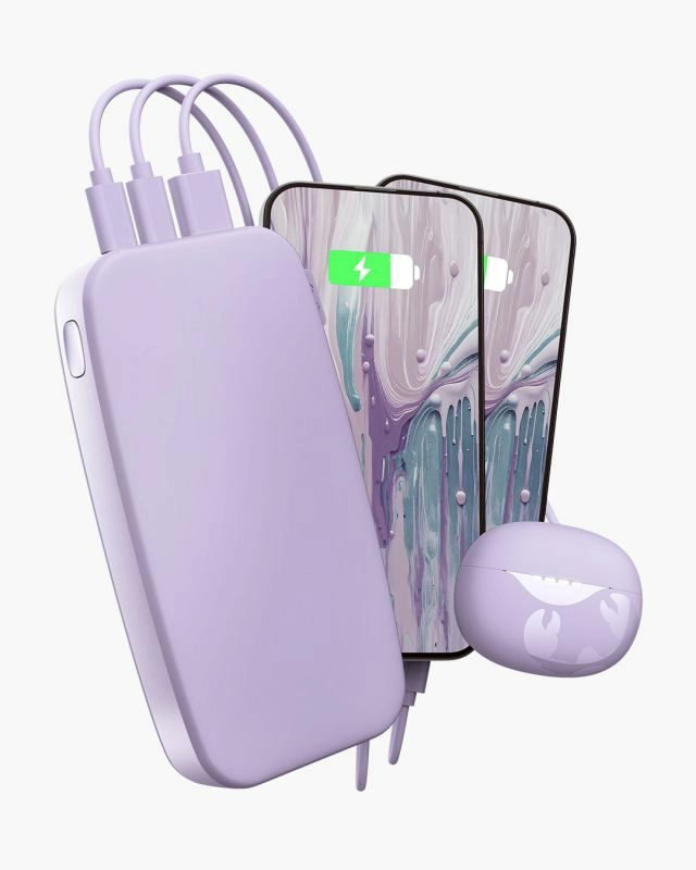 Powerbank Fresh 'n Rebel 24000 mAh USB-C 20W Liliowy