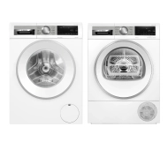 Bosch pralka Serie 6 WGG244ZEPL 9kg 1400obr/min + suszarka Serie 6 WQG245DEPL 61,3cm 9kg