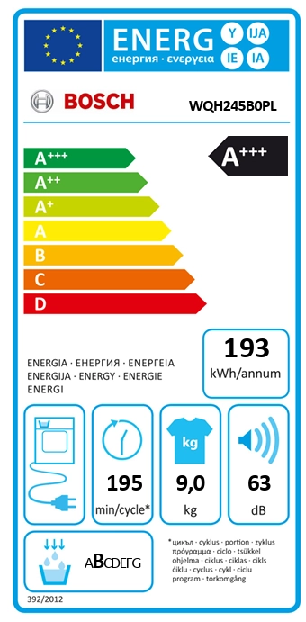Zestaw Bosch pralka Serie 6 WGH24409PL 9kg 1400 obr/min + suszarka Serie 6 WQH245B0PL 60cm 9kg
