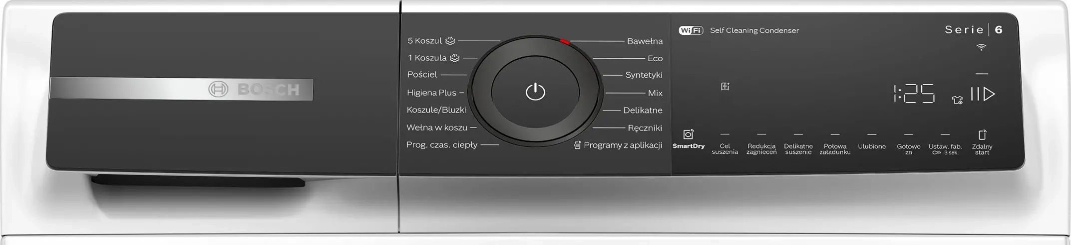 Zestaw Bosch pralka Serie 6 WGH24409PL 9kg 1400 obr/min + suszarka Serie 6 WQH245B0PL 60cm 9kg