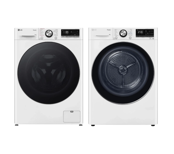 LG pralka Vivace F4W1172YW 11kg 1400obr/min + suszarka RC90V9AV2N 61,5cm 9kg